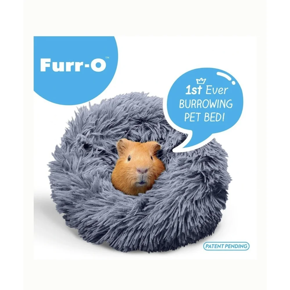Soothing Guinea Pig Hideout, Doughnut Guinea Pig Bed with Hooded Cover, Washa...